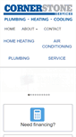 Mobile Screenshot of cornerstonehvac.com